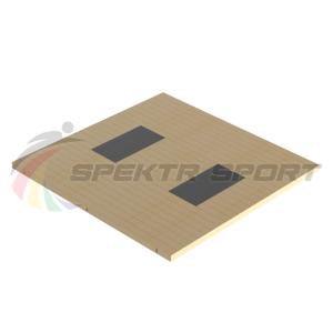 Купить Помост тяжелоатлетический 3х3х0,1м, рез. амортизаторы 1х0,5х0,04м в Томари 