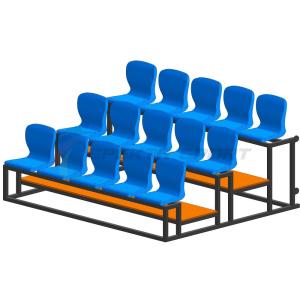 Купить Трибуна мобильная 3 ряда сиденья пластиковые на 15 мест в Томари 