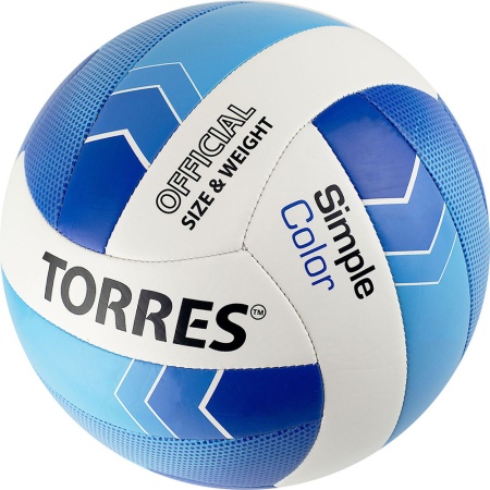 Купить Мяч волейбольный Torres Simple Color любительский р.5 в Томари 